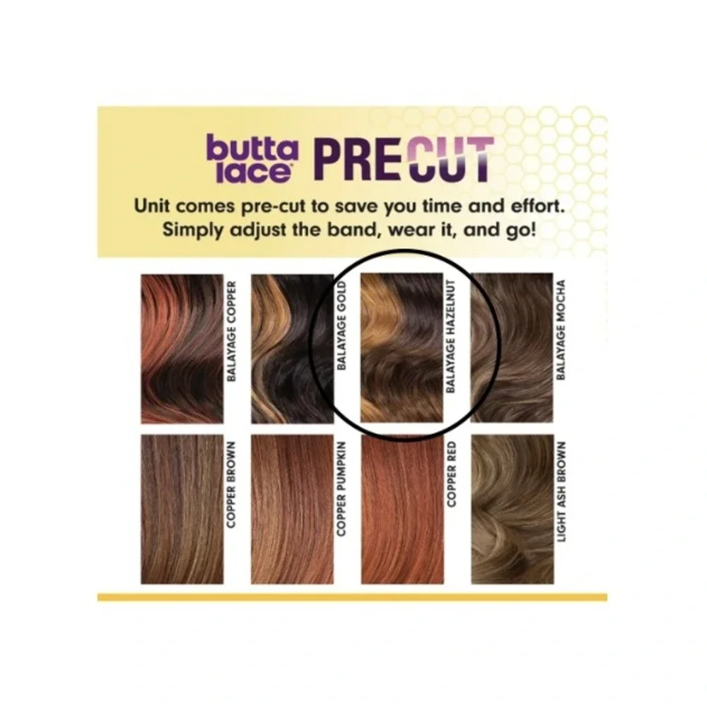 Sensationnel Butta Lace Precut Unit 4 HD Lace Wig Balayage Hazelnut Glueless